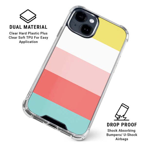 Spring Stripes iPhone 15 Clear Case