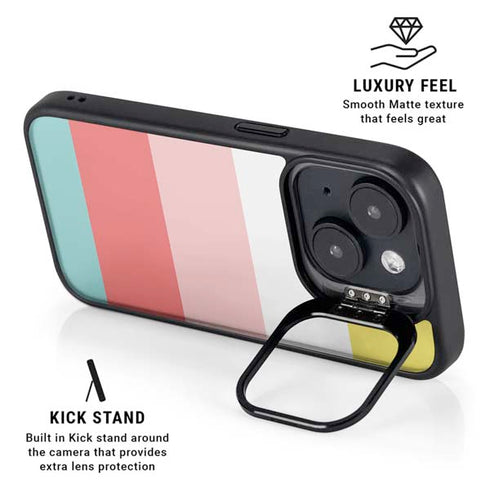 Spring Stripes iPhone 15 Plus Kickstand Case
