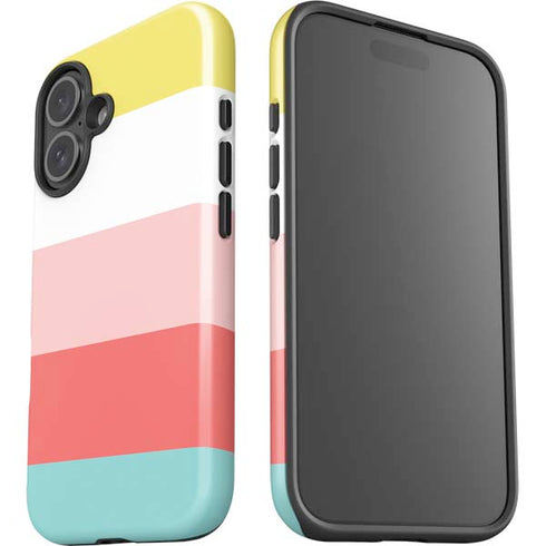 Spring Stripes iPhone 16 Plus Impact Case