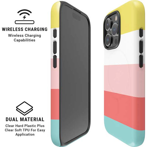 Spring Stripes iPhone 16 Pro Max Magsafe Impact Case