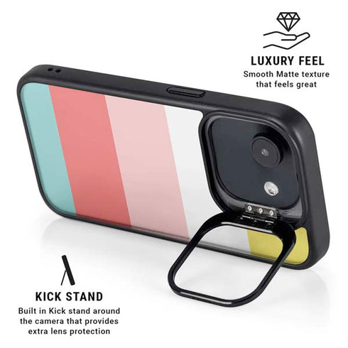 Spring Stripes iPhone 16e Kickstand Case