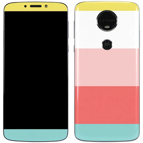 Spring Stripes Moto E5 Plus Skin