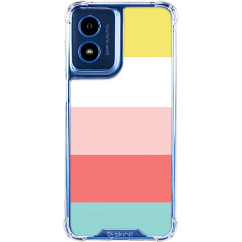Spring Stripes Moto G 5G (2024) Clear Case