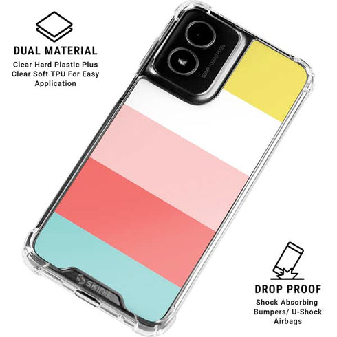 Spring Stripes Moto G Power 5G (2024) Clear Case