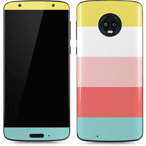 Spring Stripes Moto G6 Skin
