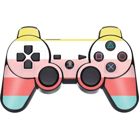 Spring Stripes PS3 Dual Shock wireless controller Skin