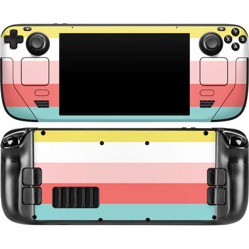 Spring Stripes Steam Deck Handheld Gaming Computer OLED Skin