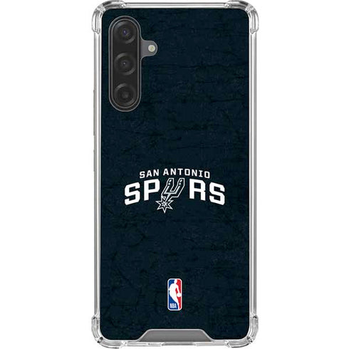 NBA San Antonio Spurs Distressed Galaxy A17 Clear Case
