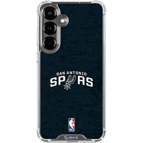 NBA San Antonio Spurs Distressed Galaxy S26 Plus Clear Case