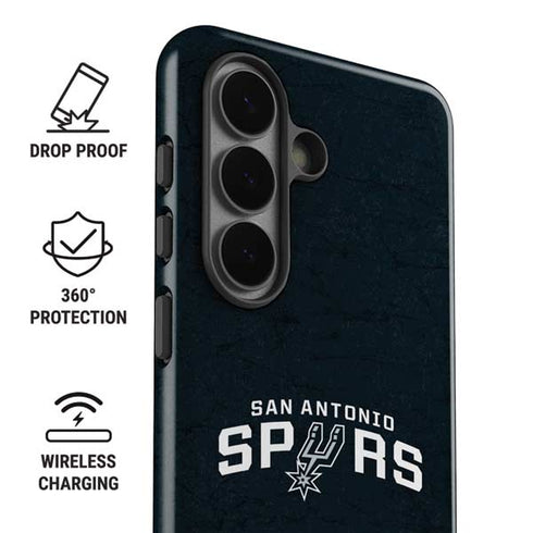 NBA San Antonio Spurs Distressed Galaxy S26 Plus Impact Case