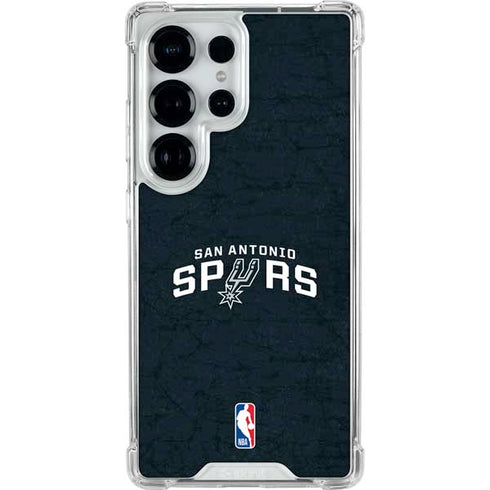 NBA San Antonio Spurs Distressed Galaxy S26 Ultra Clear Case