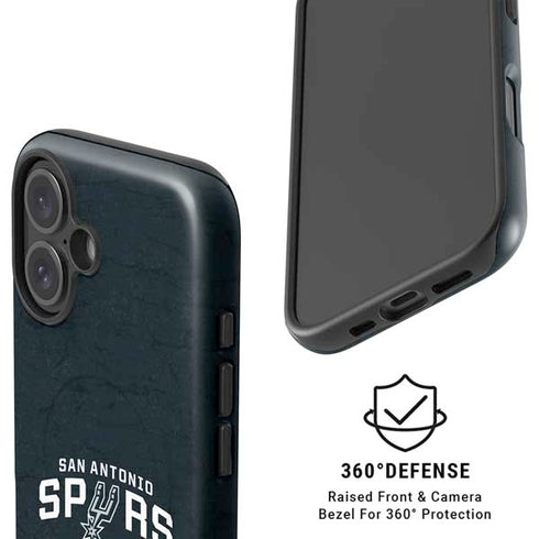NBA San Antonio Spurs Distressed iPhone 16 Plus Magsafe Impact Case