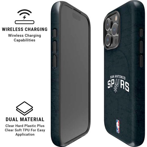 NBA San Antonio Spurs Distressed iPhone 16 Pro Magsafe Impact Case