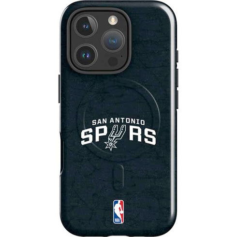 NBA San Antonio Spurs Distressed iPhone 16 Pro Max Magsafe Impact Case