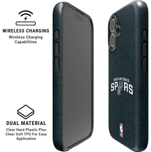NBA San Antonio Spurs Distressed iPhone 17 Magsafe Impact Case