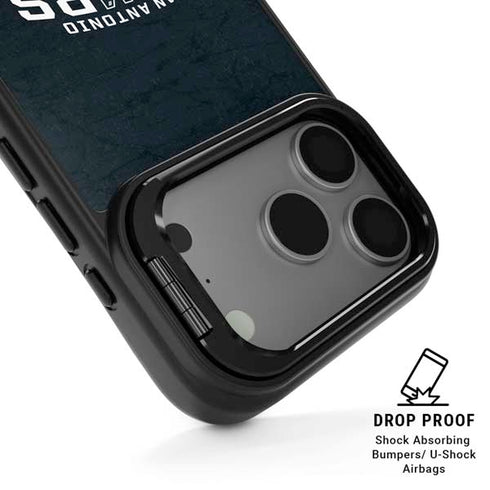 NBA San Antonio Spurs Distressed iPhone 17 Pro Kickstand Case