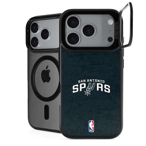 NBA San Antonio Spurs Distressed iPhone 17 Pro Max Kickstand Case