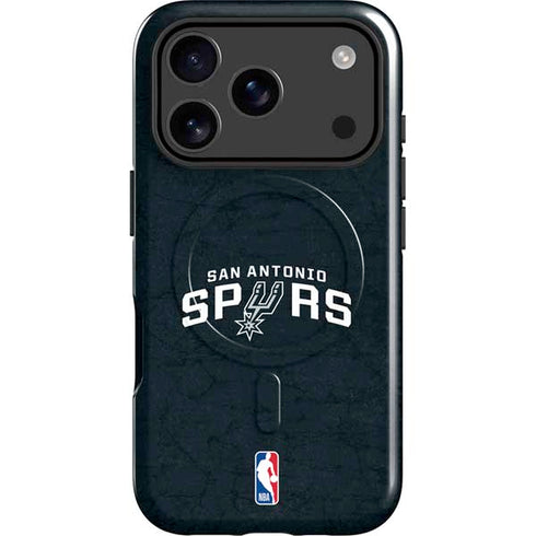 NBA San Antonio Spurs Distressed iPhone 17 Pro Max Magsafe Impact Case
