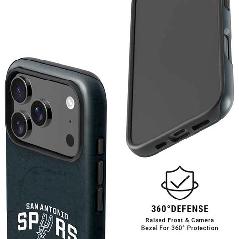 NBA San Antonio Spurs Distressed iPhone 17 Pro Max Magsafe Impact Case