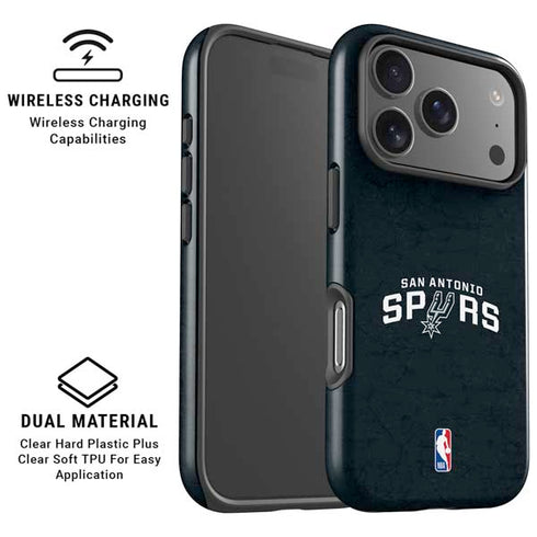 NBA San Antonio Spurs Distressed iPhone 17 Pro Max Magsafe Impact Case