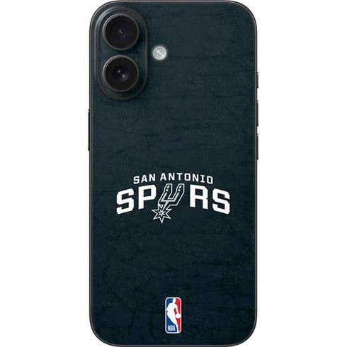 NBA San Antonio Spurs Distressed iPhone 17 Skin