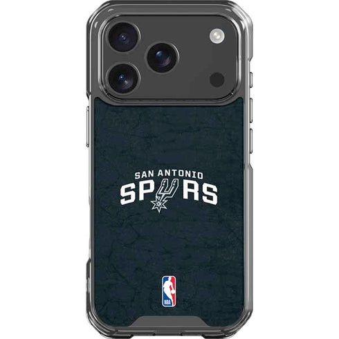 NBA San Antonio Spurs Distressed iPhone 18 Pro Clear Case