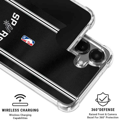 NBA San Antonio Spurs Jersey Galaxy S26 Clear Case