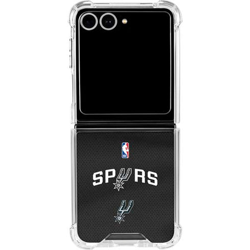 NBA San Antonio Spurs Jersey Galaxy Z Flip7 Clear Case