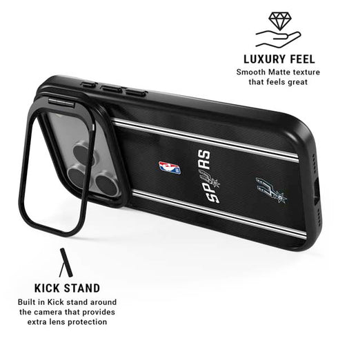 NBA San Antonio Spurs Jersey iPhone 17 Pro Max Kickstand Case