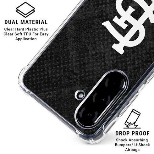 MLB St Louis Cardinals Dark Wash Galaxy A36 5G Clear Case