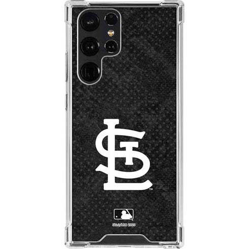 MLB St Louis Cardinals Dark Wash Galaxy S23 Ultra Clear Case