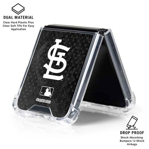 MLB St Louis Cardinals Dark Wash Galaxy Z Flip6 Clear Case
