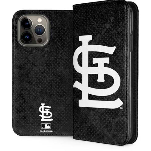 MLB St Louis Cardinals Dark Wash iPhone 13 Pro Max Folio Case