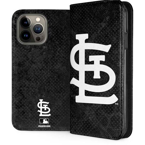 MLB St Louis Cardinals Dark Wash iPhone 15 Pro Max Folio Case