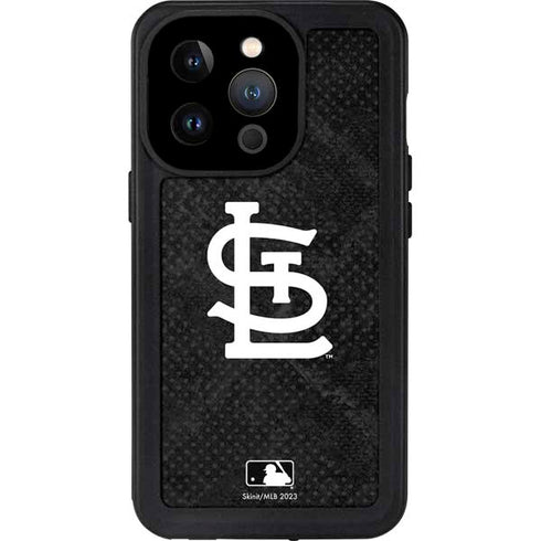 MLB St Louis Cardinals Dark Wash iPhone 15 Pro Waterproof Case