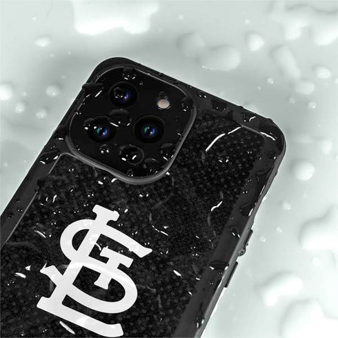 MLB St Louis Cardinals Dark Wash iPhone 15 Pro Waterproof Case