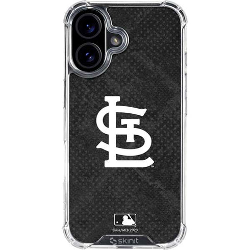 MLB St Louis Cardinals Dark Wash iPhone 16 Clear Case