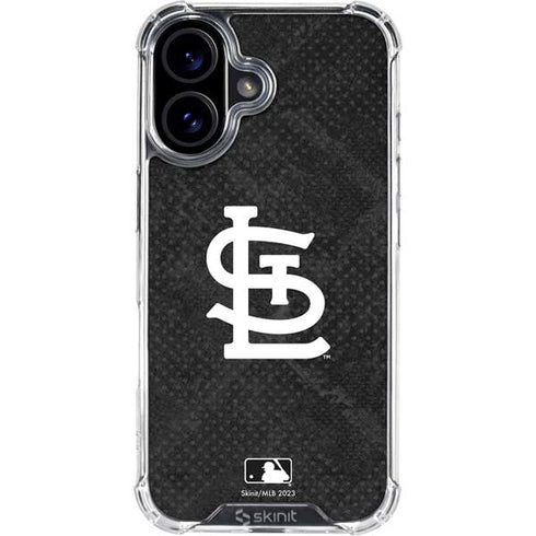 MLB St Louis Cardinals Dark Wash iPhone 16 Plus Clear Case
