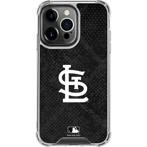 MLB St Louis Cardinals Dark Wash iPhone 16 Pro Clear Case
