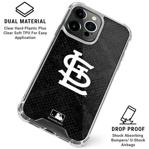 MLB St Louis Cardinals Dark Wash iPhone 16 Pro Max Clear Case