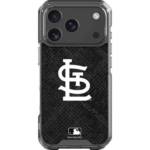MLB St Louis Cardinals Dark Wash iPhone 17 Pro Clear Case
