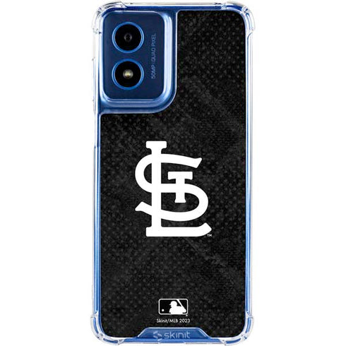 MLB St Louis Cardinals Dark Wash Moto G Play 4G (2024) Clear Case