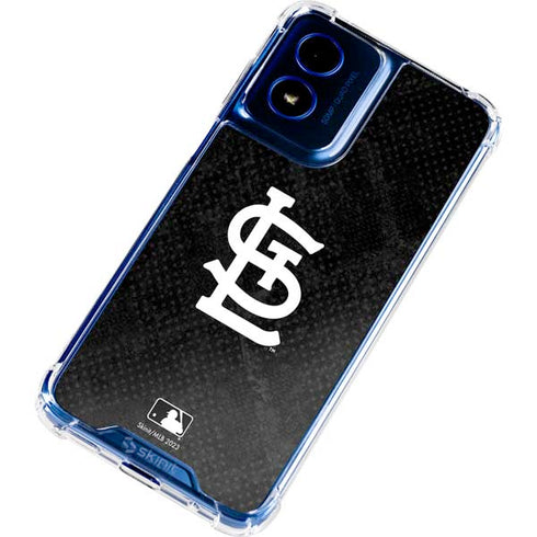 MLB St Louis Cardinals Dark Wash Moto G Play 4G (2024) Clear Case