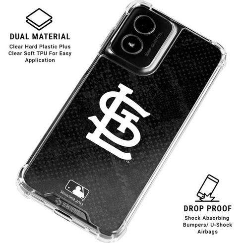 MLB St Louis Cardinals Dark Wash Moto G Power 5G (2024) Clear Case