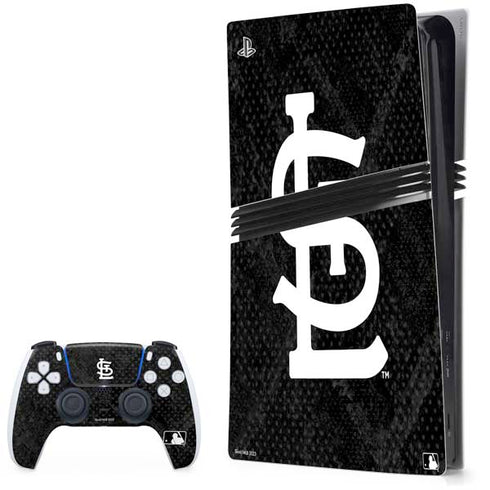 MLB St Louis Cardinals Dark Wash PS5 Pro Bundle Skin