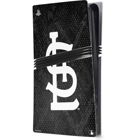 MLB St Louis Cardinals Dark Wash PS5 Pro Console Skin