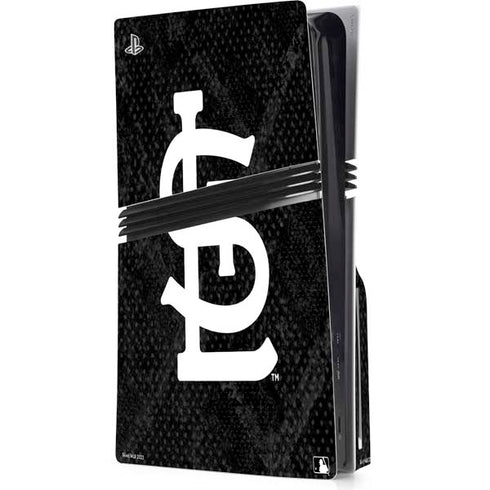 MLB St Louis Cardinals Dark Wash PS5 Pro Disk Console Skin