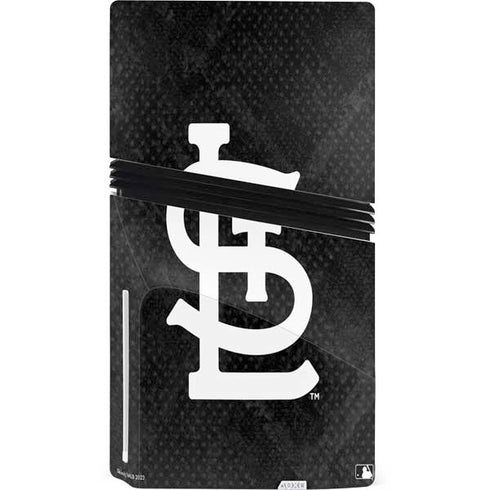 MLB St Louis Cardinals Dark Wash PS5 Pro Disk Console Skin