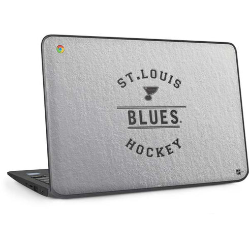 NHL St. Louis Blues Black Text HP Chromebook Skin