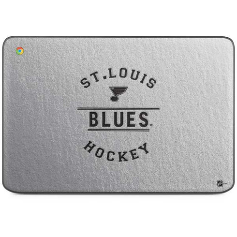 NHL St. Louis Blues Black Text HP Chromebook Skin